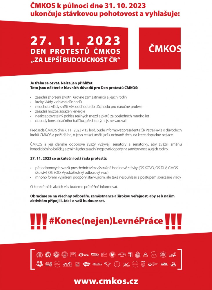 Den protestů ČMKOS 